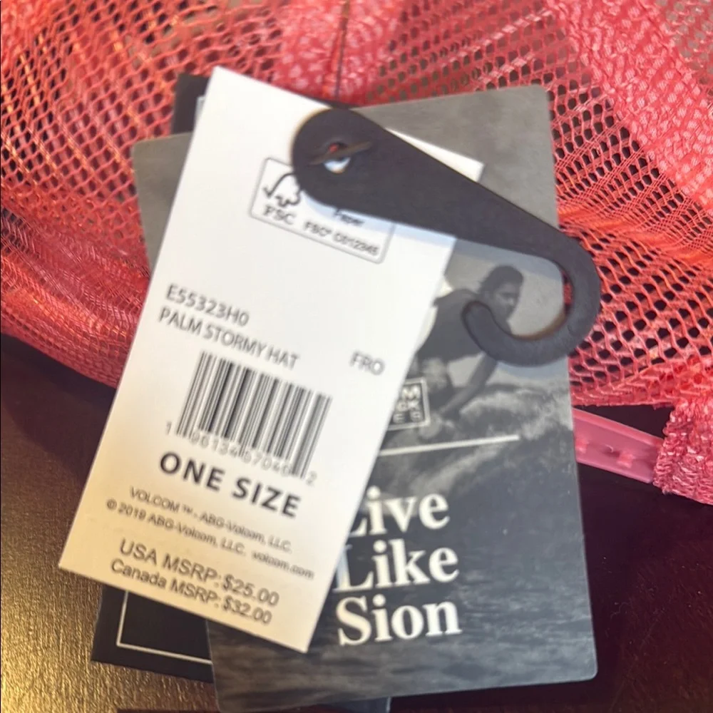 Aloha Trucker Hat in Red and White - Picture 6 of 6